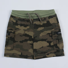 Cameo Green Toddler Shorts Durable Twill Fabric