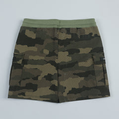 Cameo Green Toddler Shorts Durable Twill Fabric