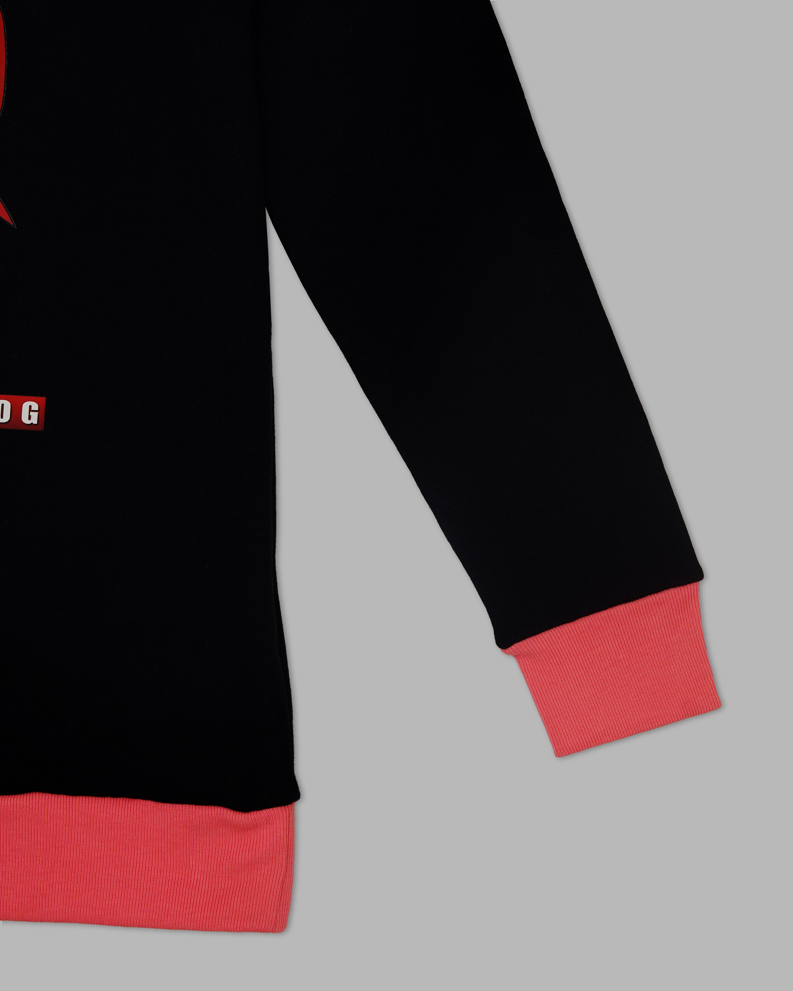 Toddler Black Jersey Sweatshirt With Trouser