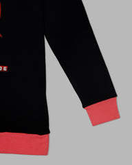 Toddler Black Jersey Sweatshirt With Trouser