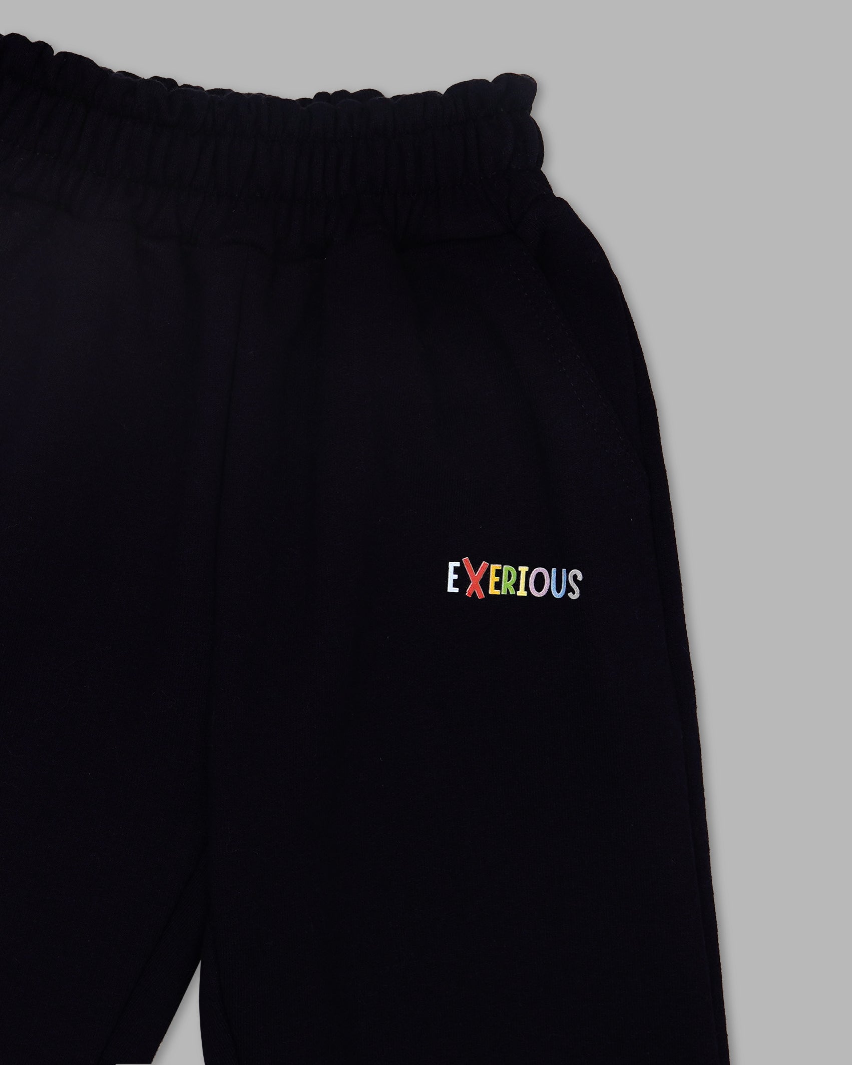 Toddler Black Jersey Sweatshirt With Trouser